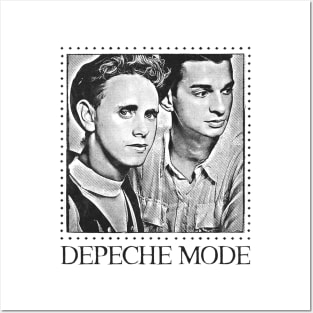 Depeche Mode 80s \ Original Faded Style Design Posters and Art